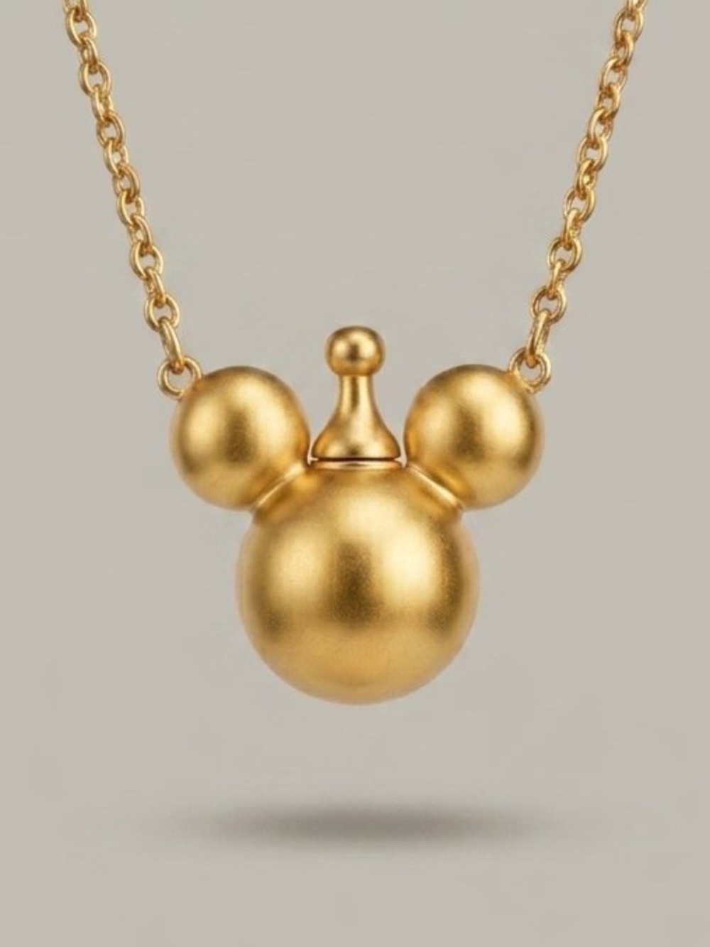 Vintage Disney Mickey Mouse Perfume/Fragrance Bottle Holder Pendant Necklace